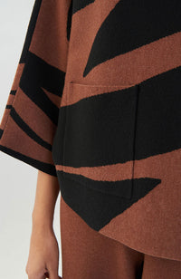 Mock Neck Flare Sleeve Sweater