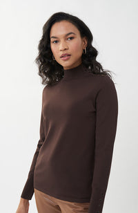 Turtleneck Sweater Fitted Black or Mocha
