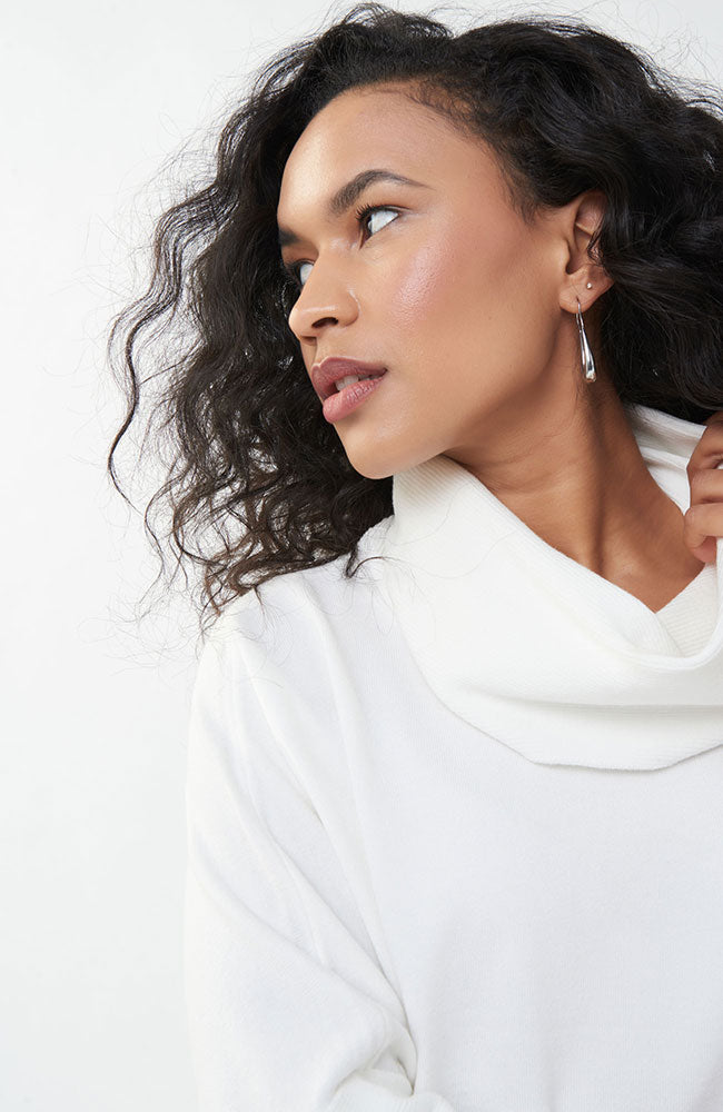 Cowl Neck 3/4 Sleeve Sweater