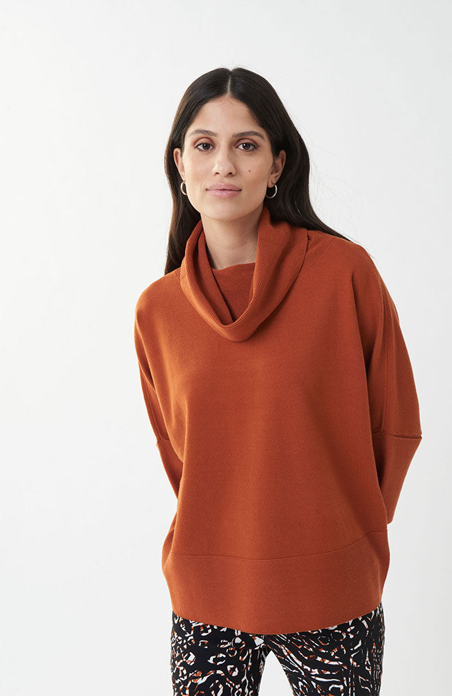 Cowl Neck 3/4 Sleeve Sweater