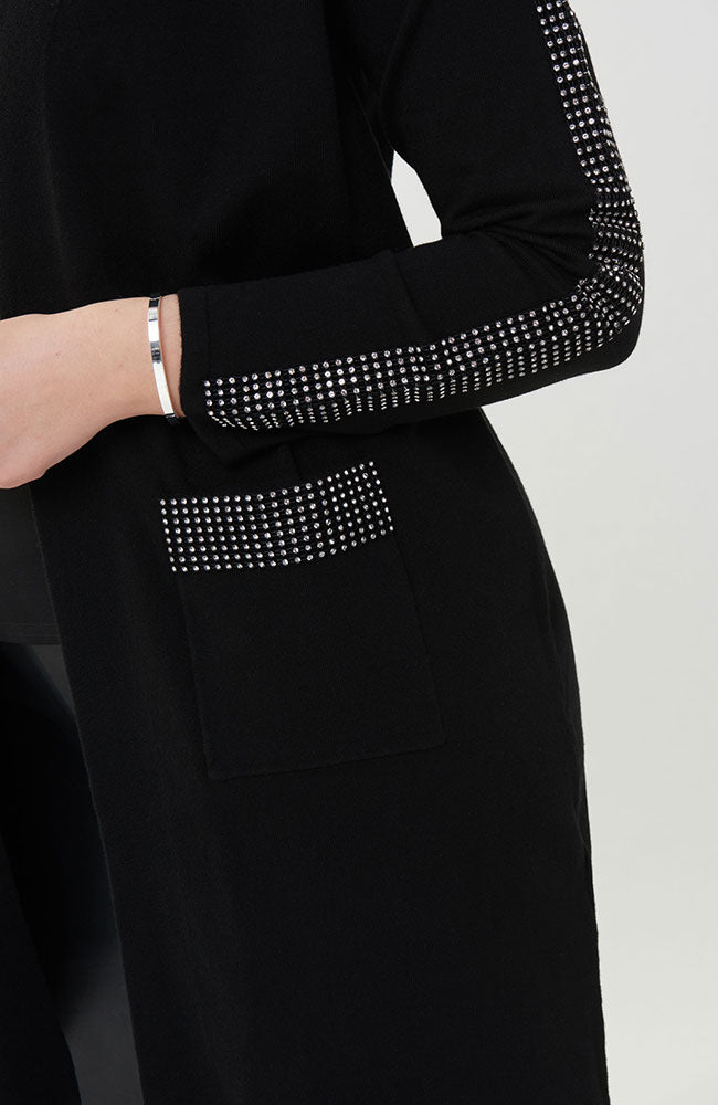 Long Cardigan with Rhinestones