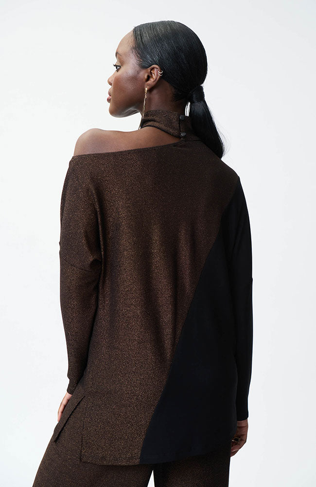 Open Shoulder Mock Top