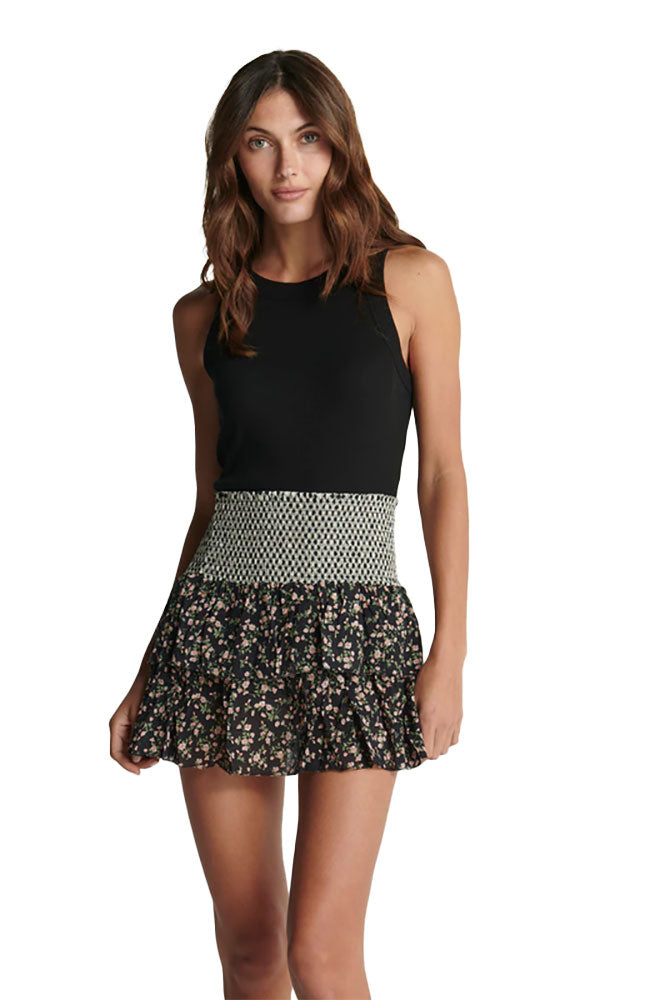 Lara Skirt in Floral Gingham