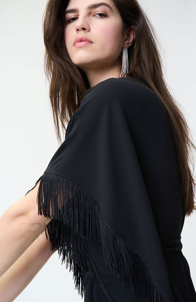 Black Fringe Top