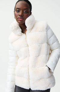 Faux Fur Bodice Jacket