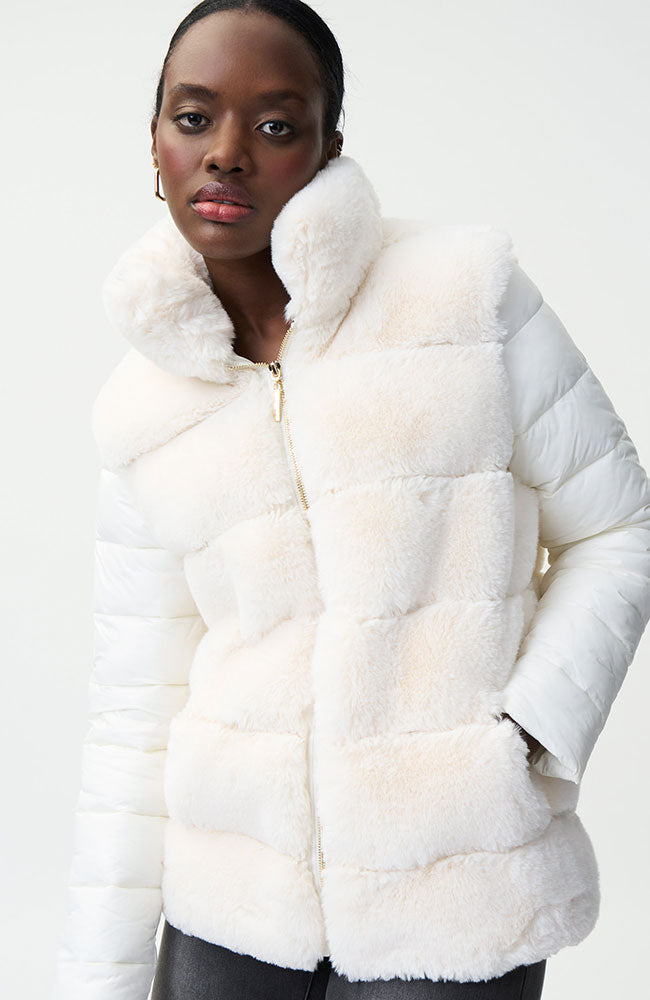 Faux Fur Bodice Jacket