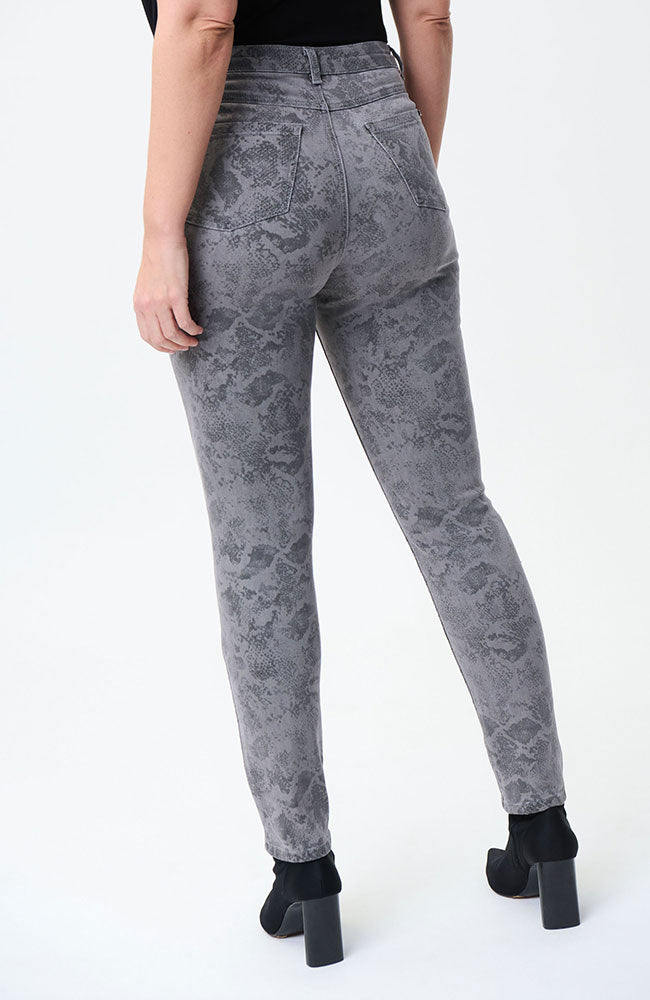 Grey Print Ankle Jean
