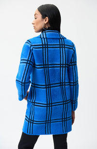 Blue Black Plaid Jacket