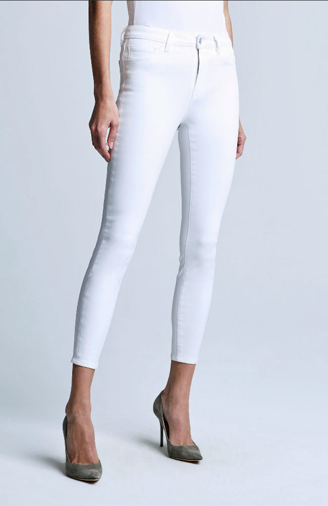 Margot H/R Skinny in Blanc Coated