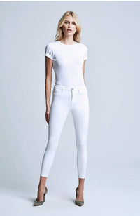 Margot H/R Skinny in Blanc Coated
