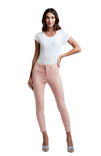 Margot H/R Skinny in Dusty Pink Coated