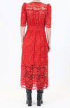 Eloise Dress in Red Lace