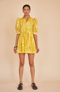 McCauley Dress in Marigold Palms