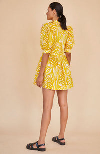 McCauley Dress in Marigold Palms