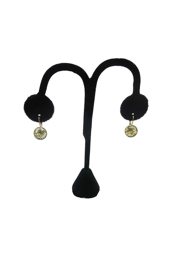 Small Swarovski Leverback Gold Gold