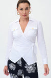 Wrap Button Blouse