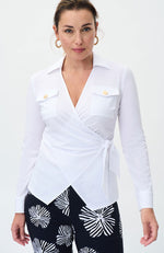 Wrap Button Blouse
