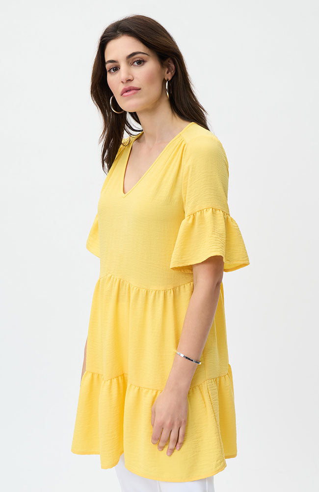 Ruffle Hem Dress in Sunbeam