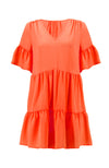 Ruffle Hem Dress in Calypso