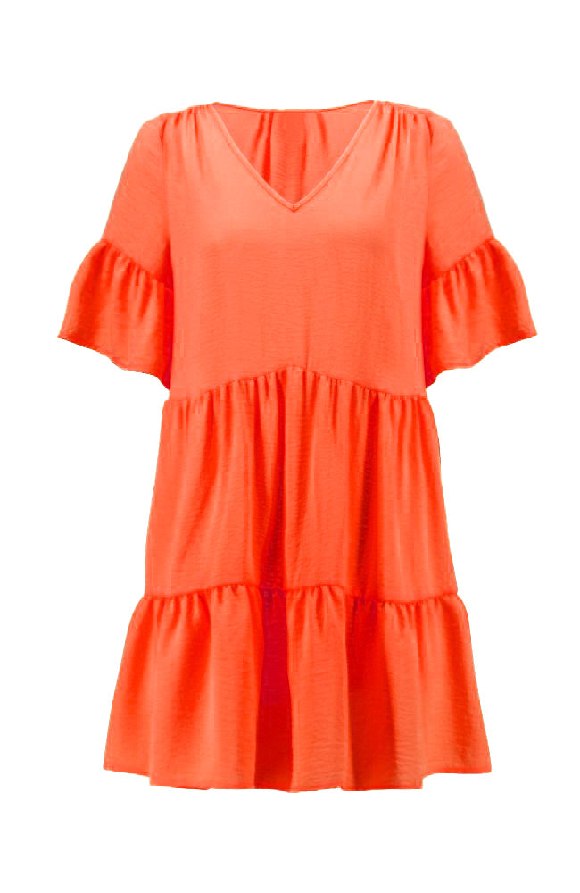 Ruffle Hem Dress in Calypso