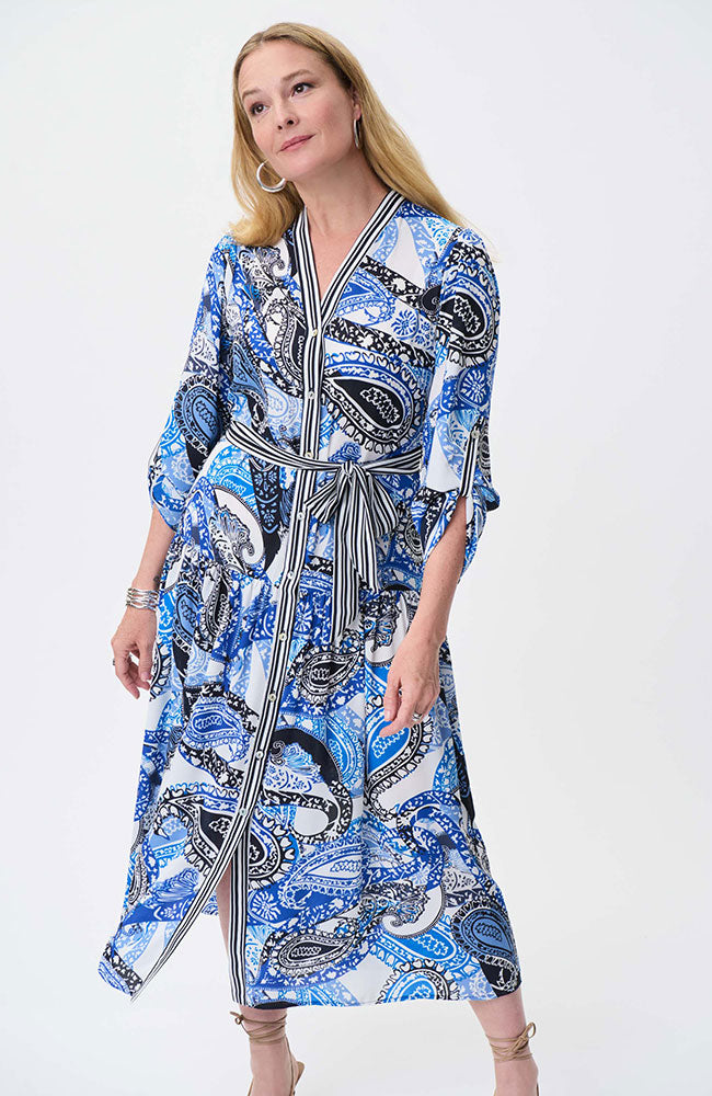 Paisley Print Dress Vanilla Multi