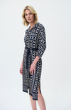 Chain Print Dress in Midnight