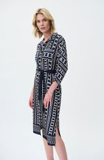 Chain Print Dress in Midnight
