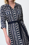 Chain Print Dress in Midnight