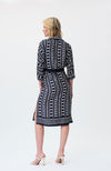 Chain Print Dress in Midnight