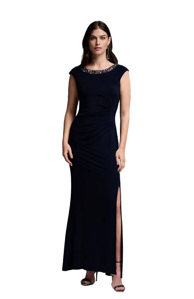 Long Beaded Neck Dress