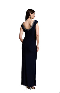 Long Beaded Neck Dress