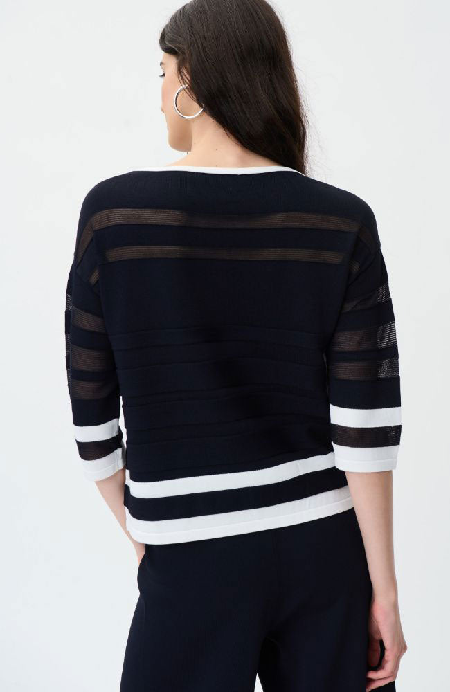 Knit Top in Midnight Vanilla