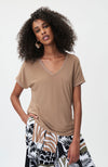 V Neck Striped Tee
