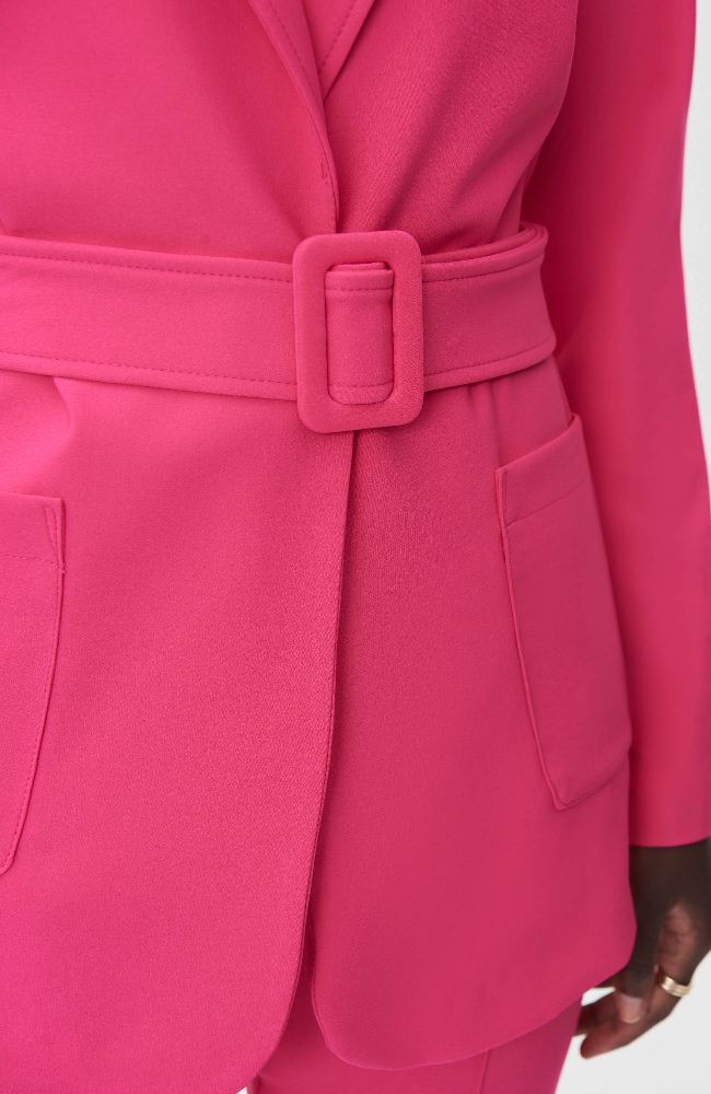 Large Buckle Belted Blazer