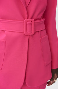 Large Buckle Belted Blazer