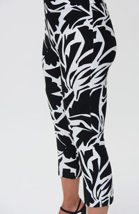 Black White Cropped Pant