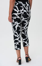 Black White Cropped Pant