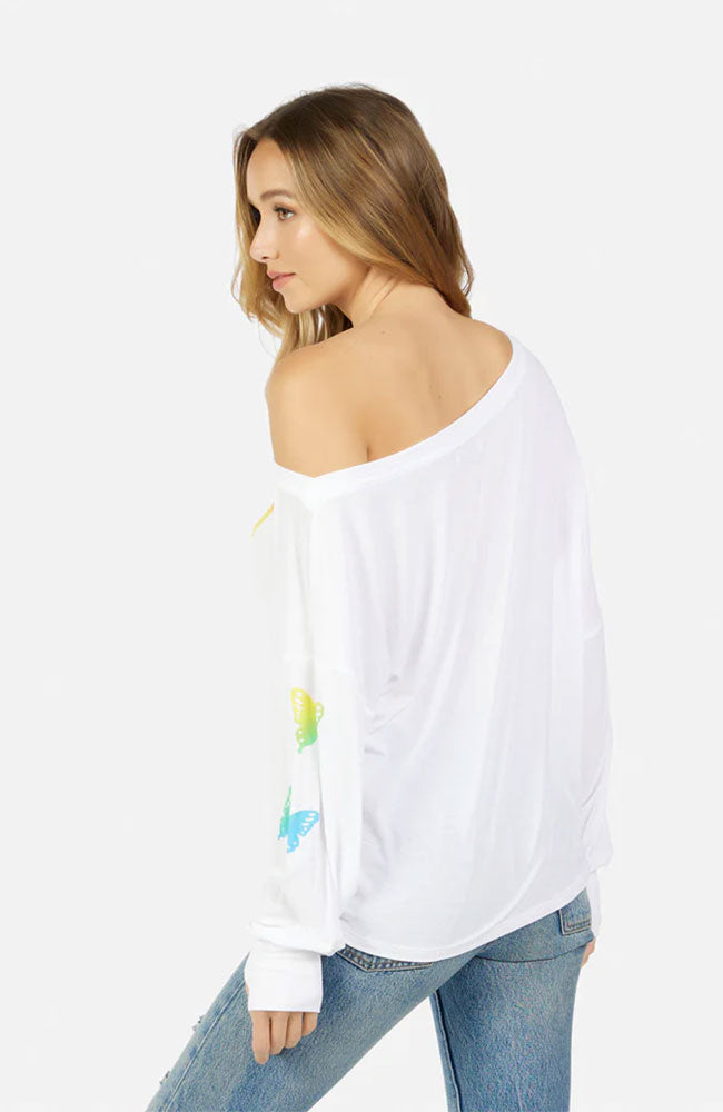 Krista Rainbow Butterfly Top