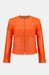 Faux Leather Studded Jacket