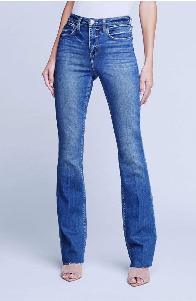 Ruth High Rise Straight Jean in Cambridge