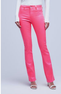 Ruth High Rise Straight Raw Hem Jean