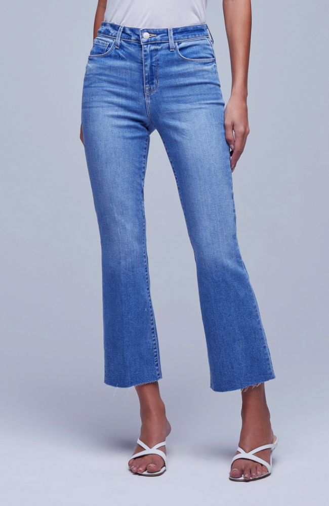 Kendra Highrise Crop Flare