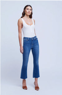 Kendra HR Crop Flare Jean in Toledo