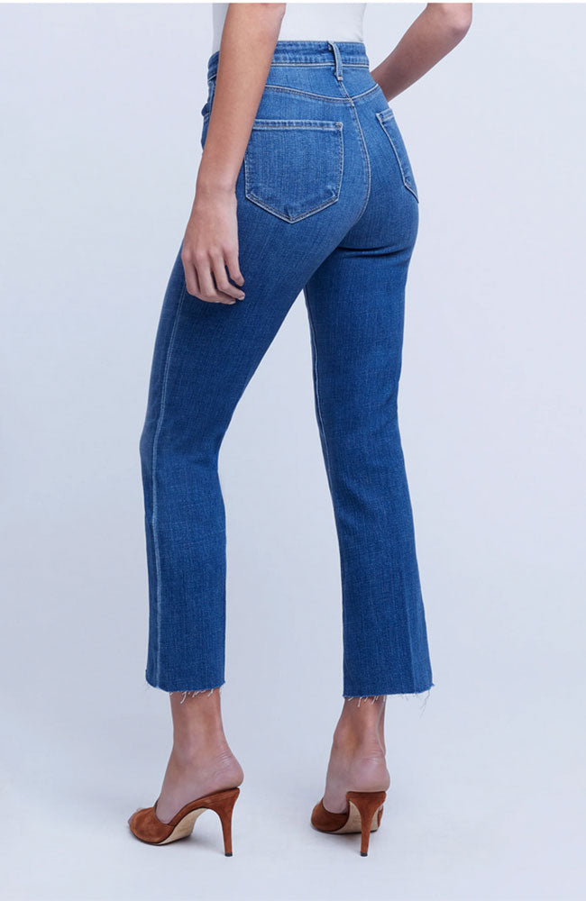 Kendra HR Crop Flare Jean in Toledo