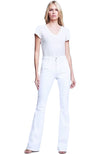 Marty HR Flare in Blanc