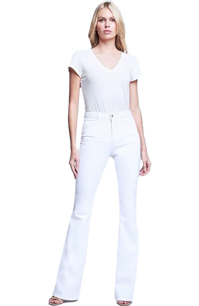 Marty HR Flare in Blanc