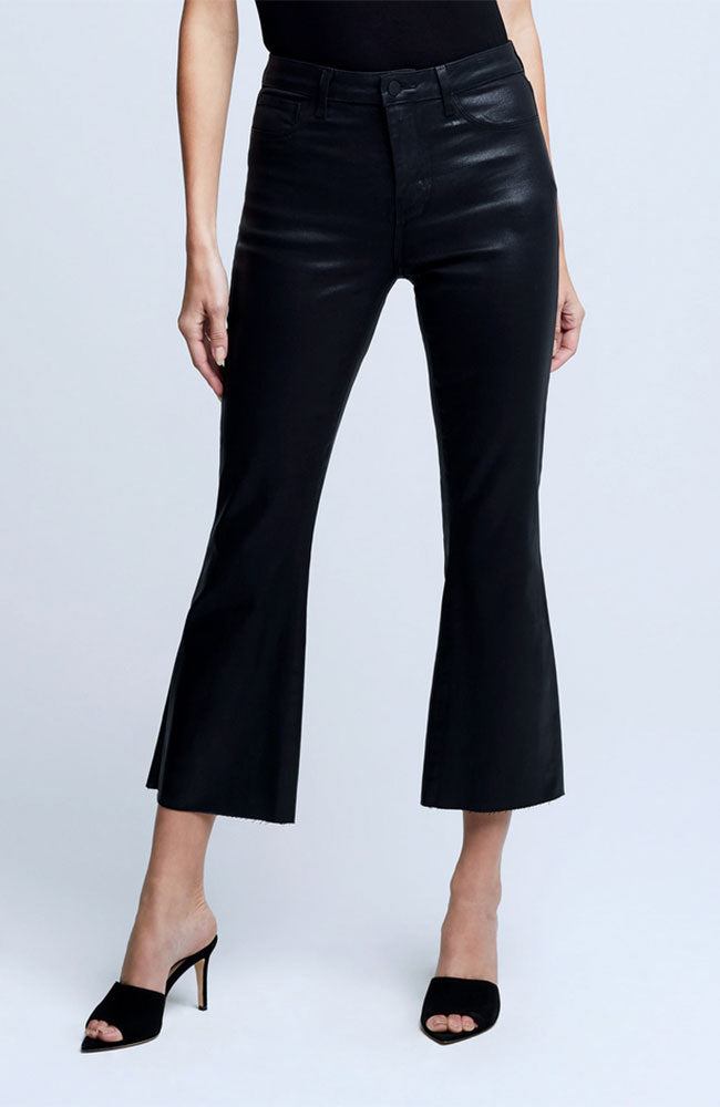 Kendra HR Crop Flare Noir Coated