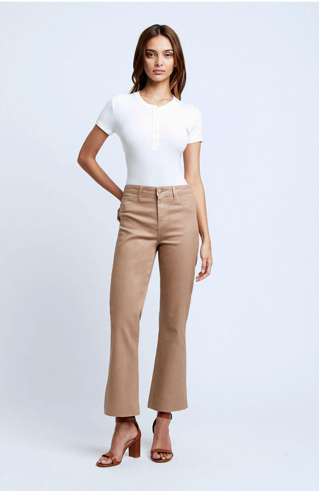 Kendra HR Crop Flare Cappacino Coated