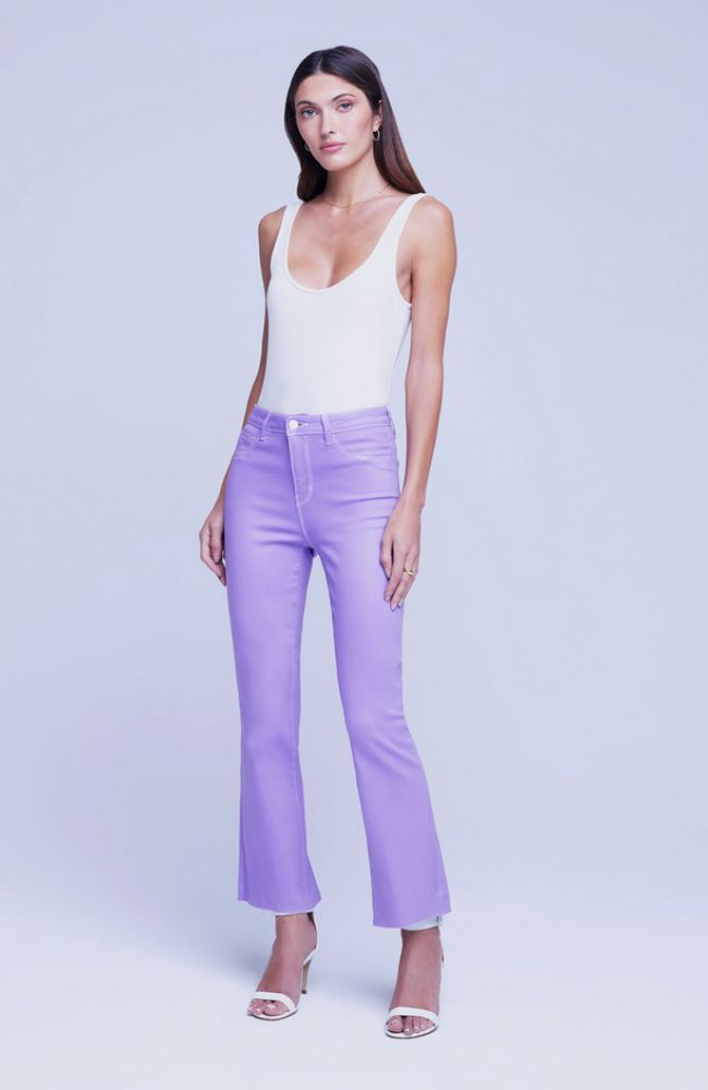 Kendra HR Crop Flare in Orchid