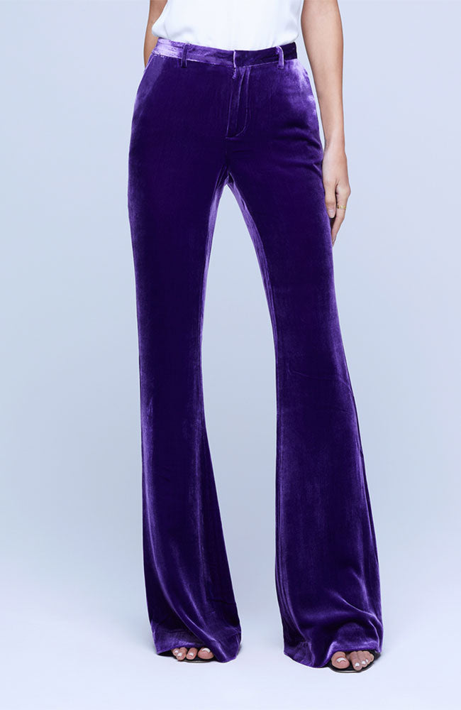 Lane Flared Trouser Deep Violet